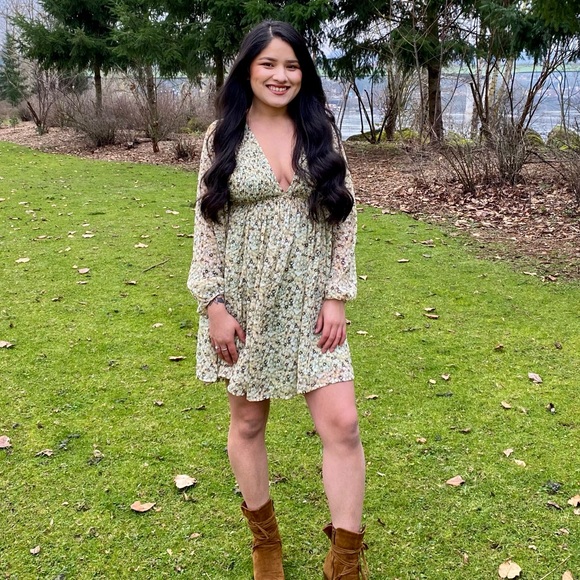 Storia Dresses & Skirts - ✨HP✨ Storia Long Sleeve Open Back Dress